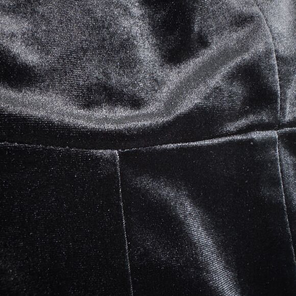 Forever 21 Velvet Sleeveless Romper Womens Small Black Choker Lace Back Party - Picture 14 of 16